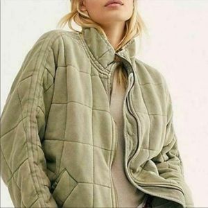 Free People quilted dolman sleeve jacket